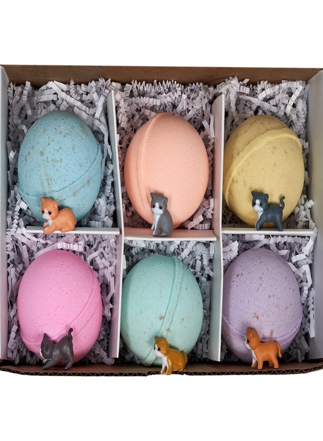 Spa Pure Kittens in Basket: 6 Adorable Kittens Hiding Inside Each Colorful Bath Bomb, XL 5 oz Each (6 Count) Pack of 1, Multicolor - Image 3